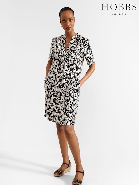 Hobbs Black Lucille Dress (E53491) | £119
