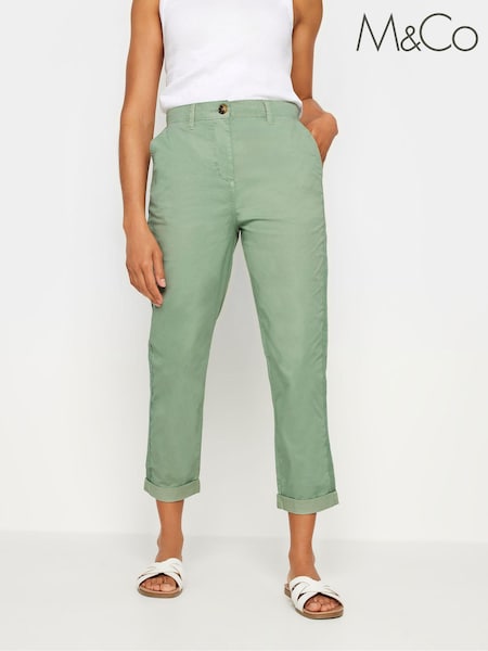 M&Co Green Belt Loop Pocket Chino (E53597) | £33