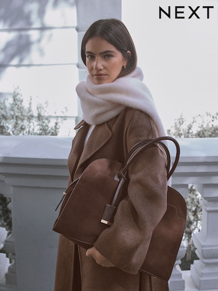 Chocolate Brown Leather Premium Grab Bag (E53919) | £150