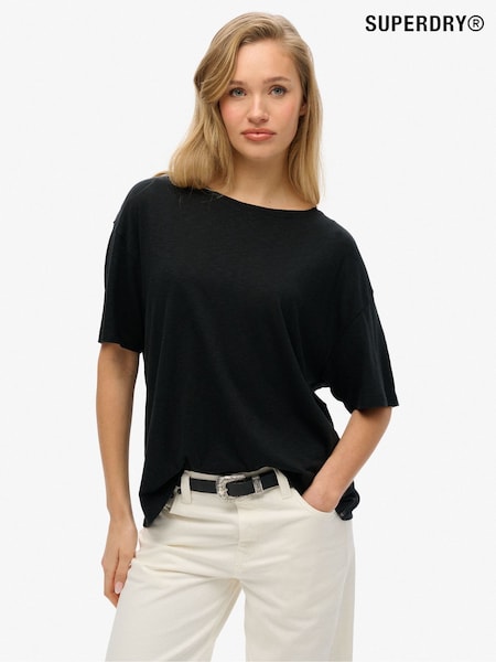 Superdry Black Studios Dropped Shoulder T-Shirt (E54009) | £20