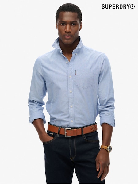 Superdry Light Blue Essentials Oxford Shirt (E54045) | £45