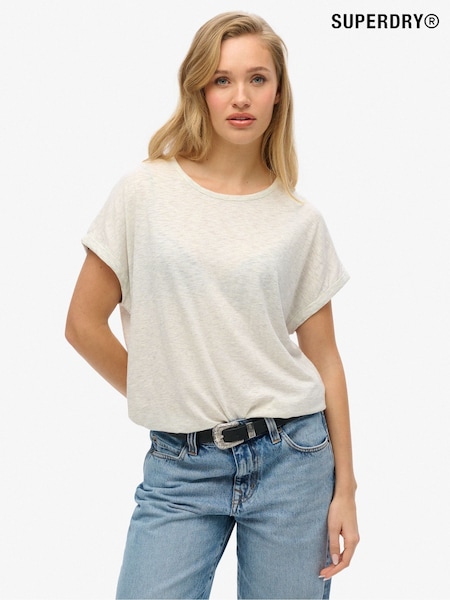 Superdry Starlight Grey Marl Studios Loose T-Shirt (E54090) | £20
