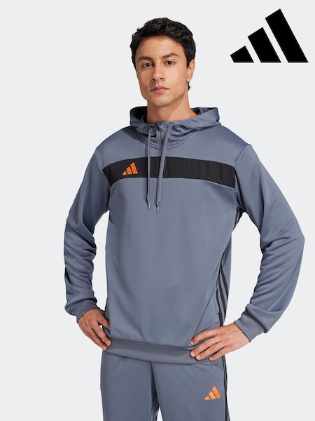 adidas Grey Tiro 25 Essentials Sweat Hoodie (E54221) | £40