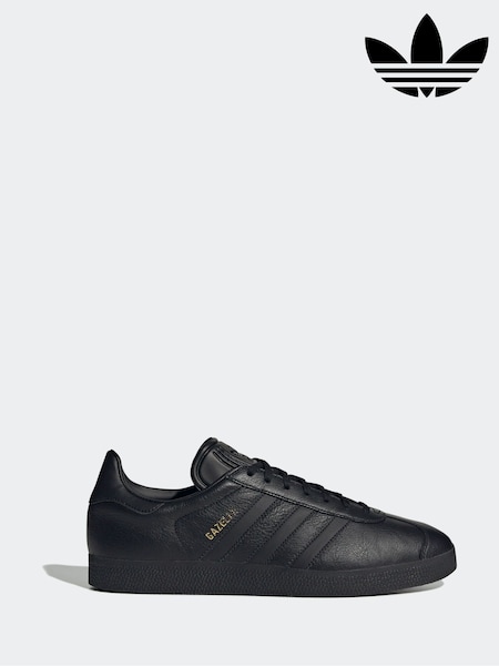 adidas Originals Black/Black Gazelle Trainers (E54224) | £85