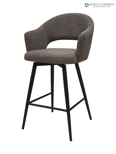 Bentley Designs Sterling 180° Swivel Boucle Barstool
