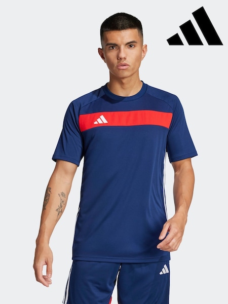 adidas Blue Tiro 25 Essentials Jersey (E54530) | £20