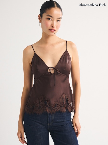 Brown - Abercrombie & Fitch Bra-free Bella Cami Top