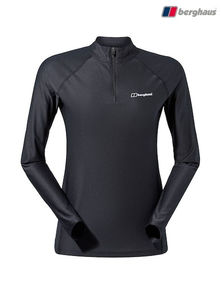 Berghaus Black 24/7 Tech Tee Half Zip Sweatshirt (E55032) | £38
