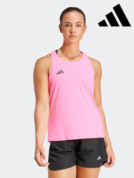 adidas Pink Adizero Tank Vest (E55048) | £23