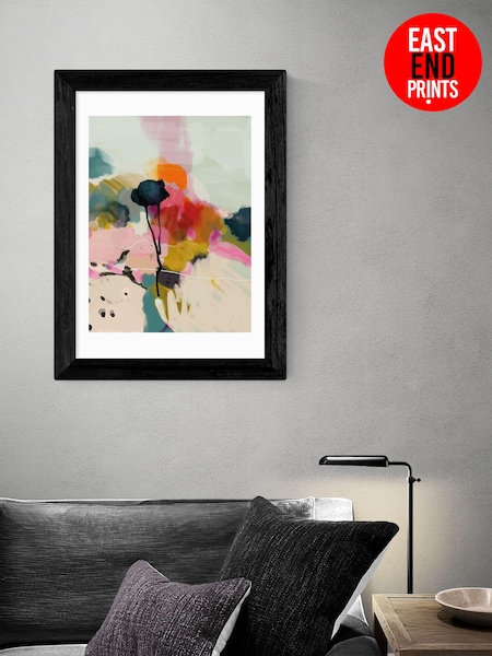 East End Prints Black Floral Abstract Landscape by Ana Rut Bre Wall Art (E55587) | £45 - £120