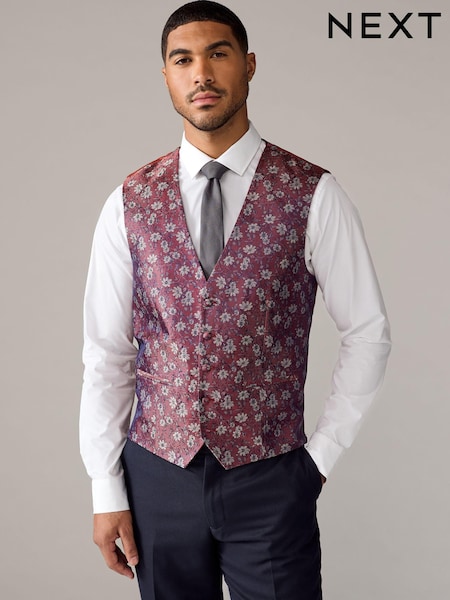 Orange Regular Fit Occasion Waistcoat (E55776) | £55