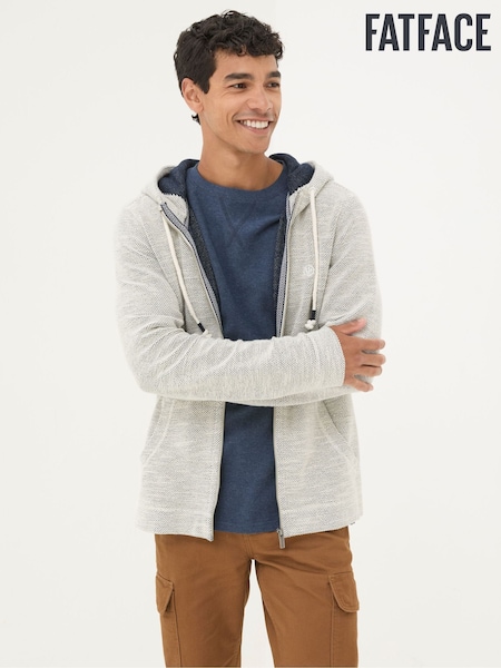 FatFace Natural Woolacombe Zip Through Hoodie (E55944) | £38