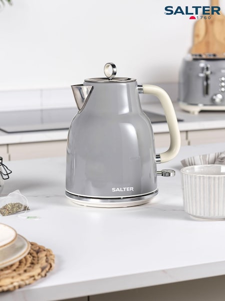Salter Grey Retro Rapid Boil Kettle (E55973) | £45