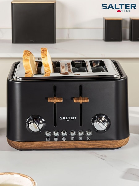 Salter Black Toronto 4 Slice Toaster (E55978) | £60