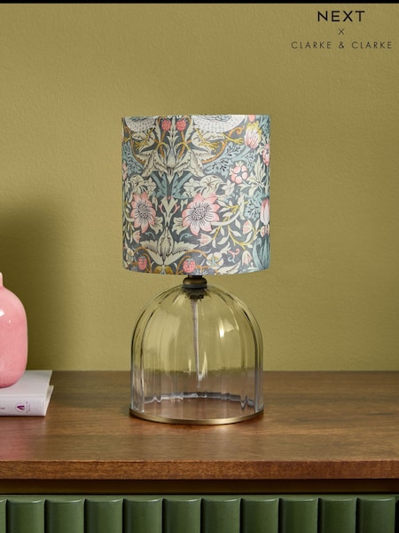 Clarke & Clarke Blue Strawberry Thief Dalby Table Lamp (E57165) | £39