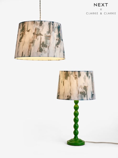 Clarke & Clarke Blue/White Lagana Easyfit Shade (E57217) | £21 - £30