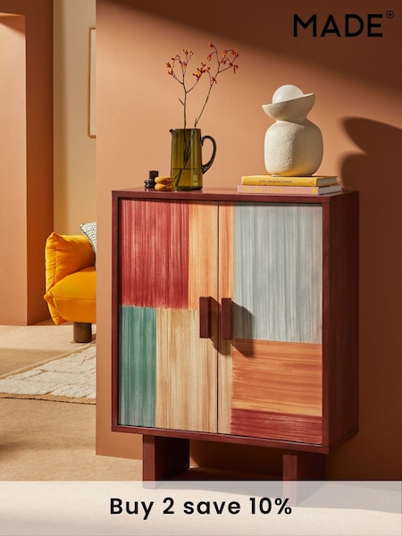MADE.COM Burgundy Mango Wood Jinni Highboard (E58044) | £679