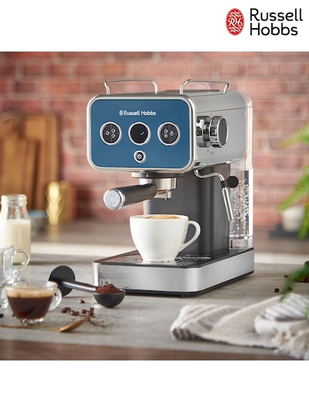 Russell Hobbs Ocean Blue Distinctions Espresso Coffee Machine (E59833) | £200