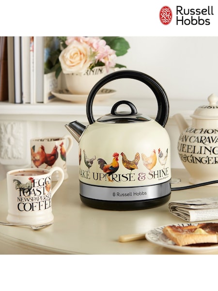Russell Hobbs Cream Emma Bridgewater Rise And Shine Kettle (E59837) | £70
