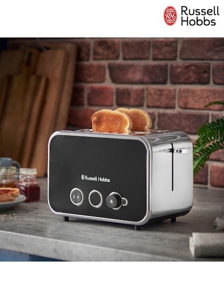 Russell Hobbs Black Distinctions 2 slice Toaster (E59845) | £60