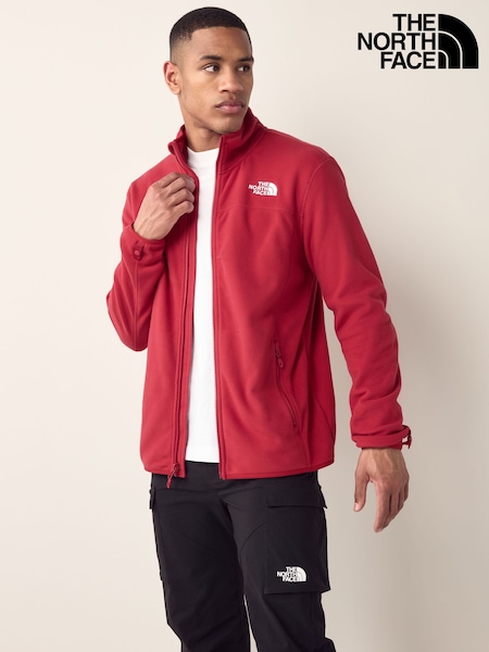 The North Face Red Glacier Full Zip Fleece (E60192) | £75