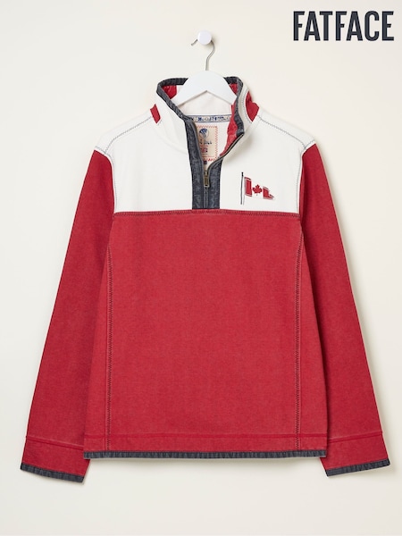 FatFace Red Canada Airlie 100% Cotton Sweatshirt (E60307) | £65