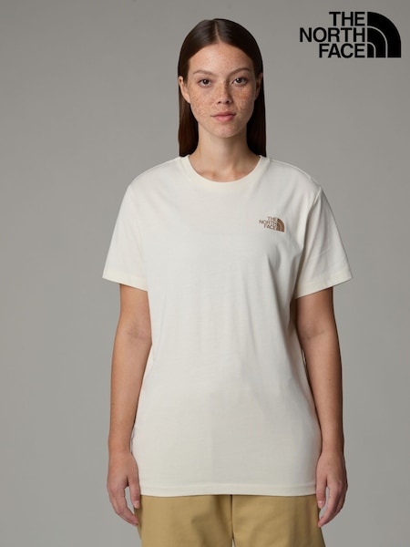 The North Face White Womens Box NSE Relaxed T-Shirt (E60498) | £28