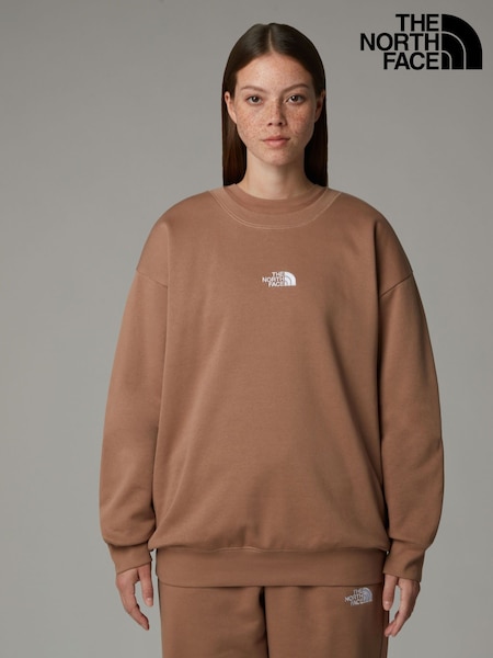 The North Face Brown Womens Essential Crew Neck Top (E60502) | £60