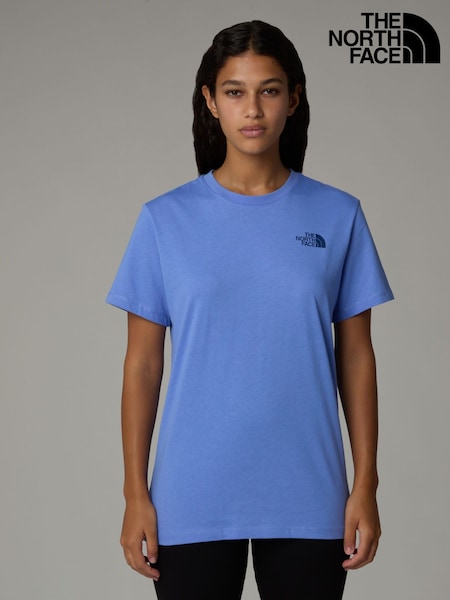 The North Face Blue Womens Box NSE Relaxed T-Shirt (E60537) | £28