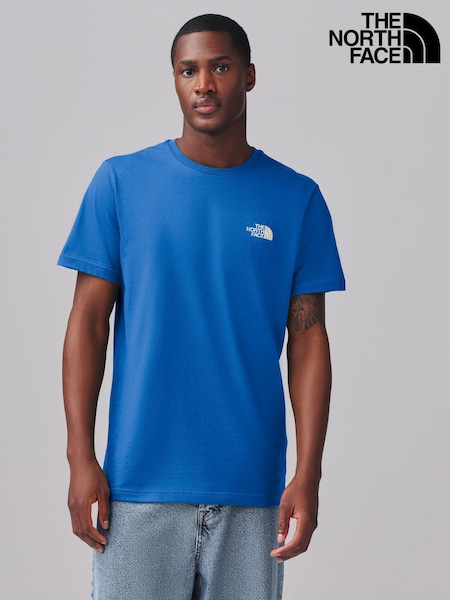 The North Face Blue Mens Simple Dome T-Shirt (E60566) | £24