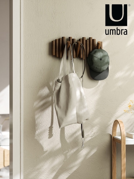 Umbra Age Walnut Picket Rail Wall Hook (E60840) | £45