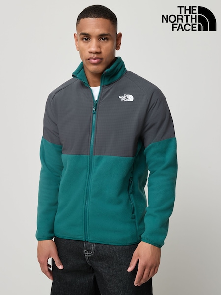 The North Face Green Heavyweight Glacier Full Zip Fleece (E61079) | £95
