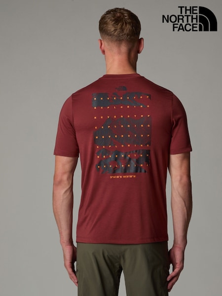The North Face Brown Foundation Mountain Faces T-Shirt (E61091) | £35