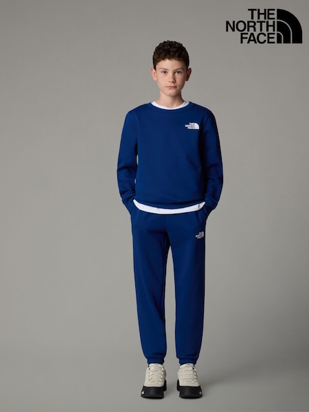 The North Face Blue Teen Simple Dome Crew Sweat Top (E61125) | £35