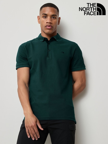 The North Face Green 100% Cotton Premium Pique Polo Shirt (E61156) | £48