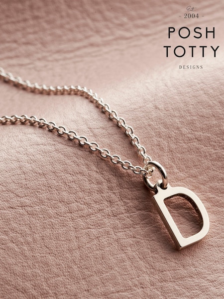 Personalised Letter Necklace by Posh Totty Designs (E61468) | £33