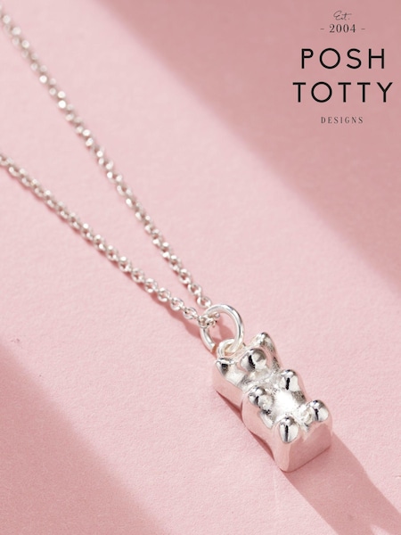Personalised Gummy Bear Charm Necklace by Posh Totty Designs (E61481) | £39