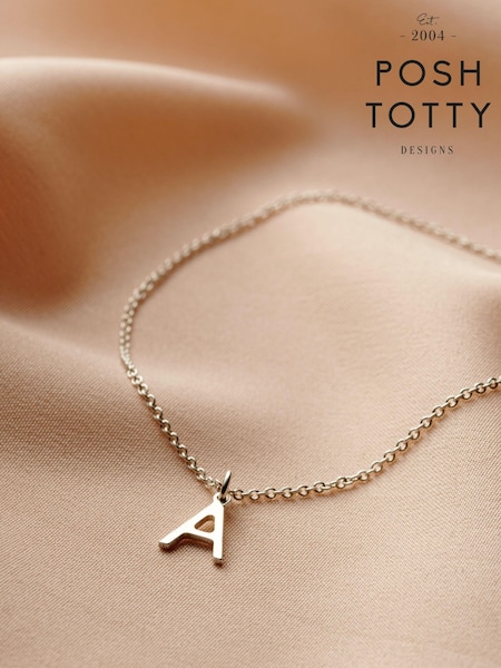 Personalised Initial Letter Charm Bracelet by Posh Totty Designs (E61501) | £27