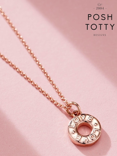 Personalised Mint Charm Necklace By Posh Totty Designs (E61516) | £49