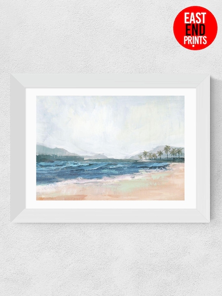 East End Prints White Mediterranean Escape II Framed Art Print (E61602) | £50 - £130