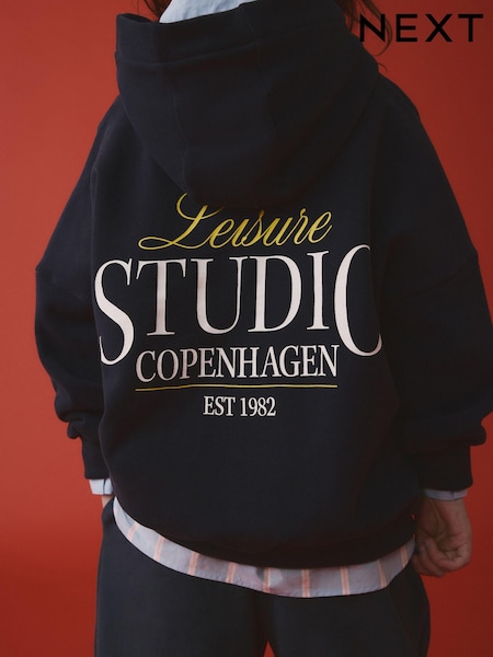 Navy Blue Hoodie (3-16yrs) (E61672) | £15 - £20