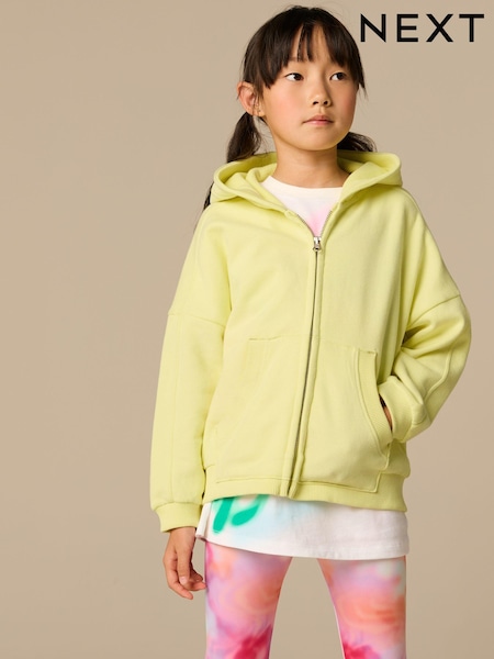 Yellow Zip Through Hoodie (3-16yrs) (E61817) | £13 - £18