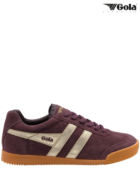 Brown - Gola Harrier Mirror Lace-up Trainers