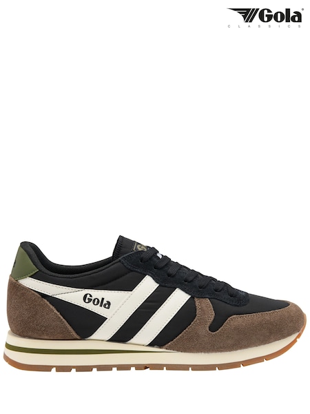 Black - Regular Gola Daytona Chute Lace-up Trainers