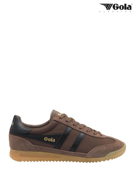 Brown - Regular Gola Tornado Lace-up Trainers
