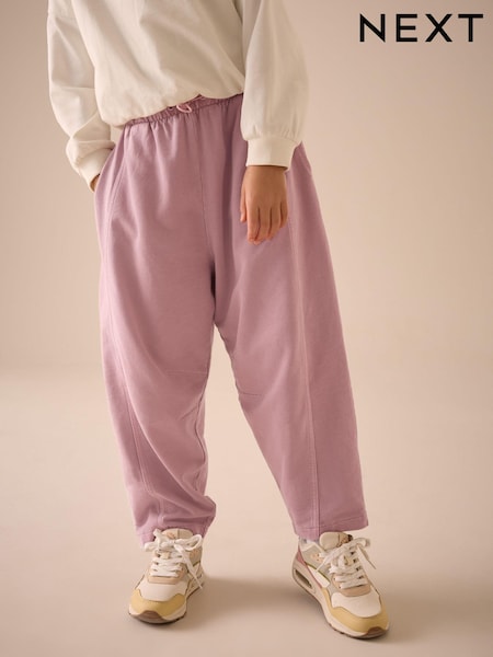 Pink Washed Barrel 100% Cotton Joggers (3-16yrs) (E61992) | £14 - £20