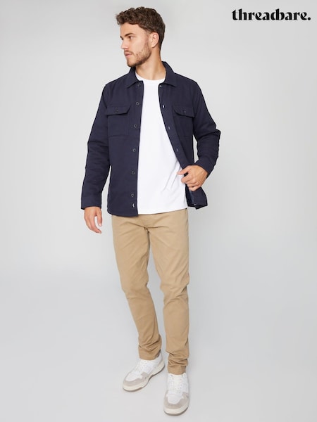 Blue - Regular Threadbare Lightweight Shacket