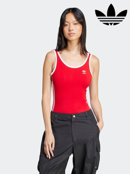 adidas Originals Red 3 Stripe Body (E62795) | £35