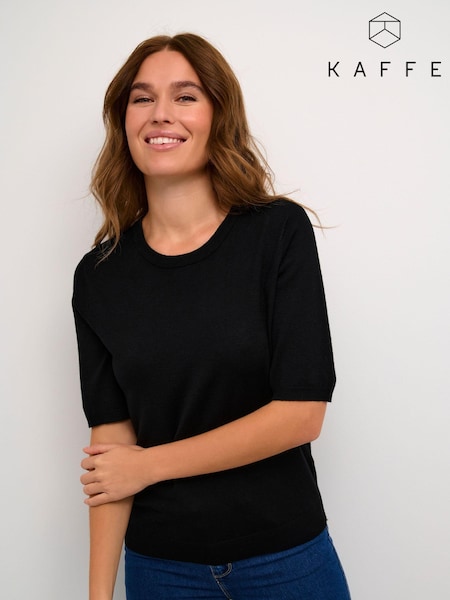 Kaffe Kalizza Short Sleeve Round Neck Pullover T-Shirt (E62832) | £35