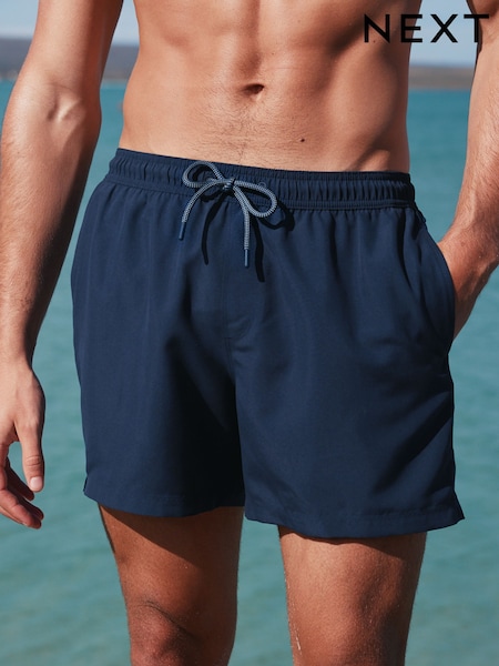 Navy Blue Essential No Logo Swim Shorts (E62908) | £15